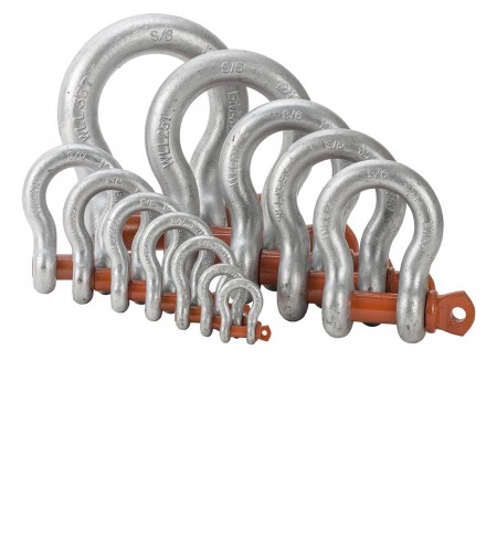 BTS Alloy Grade ‘S/6’ Shackles with Orange Pin
