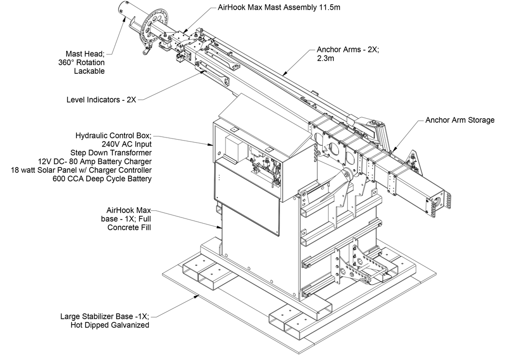 AirHook Max component Drawing