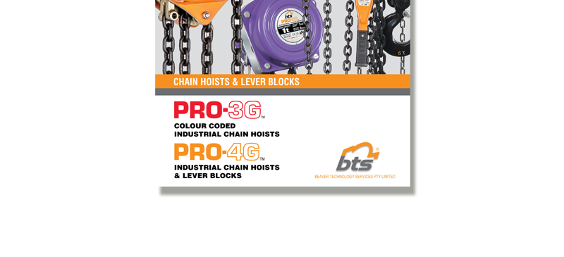 BTS PRO-3G & 4G Industrial Chain & Lever Blocks Brochure