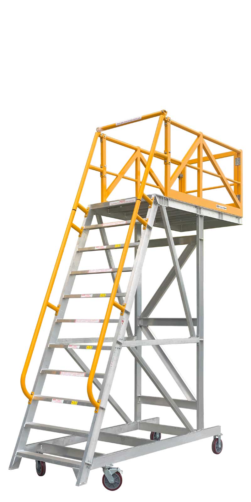 Details about   BTS Aluminum Work Platform Ladder Platform Height from 60cm-3.6m Australian Cer 