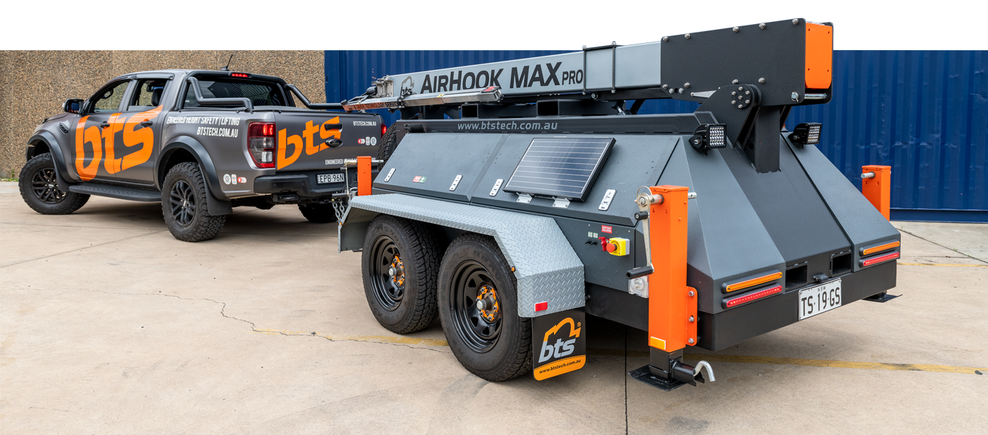 AirHook Max Pro Trailer & Ranger tow vehicle 