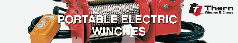 Thern Portable Electric winches  Banner
