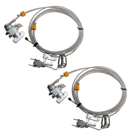 2 x ISO Knuckle c/w Wire rope fittings