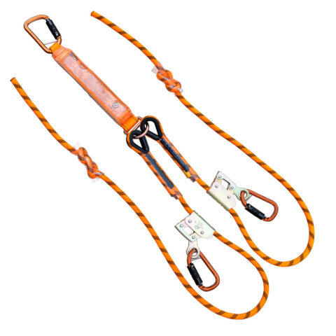 1 x Twin tail 2m adjustable rope lanyard